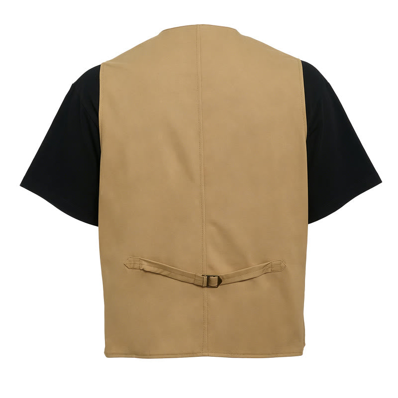 Gilet de travail léger à boutons pour homme, idéal pour l'extérieur - image 6