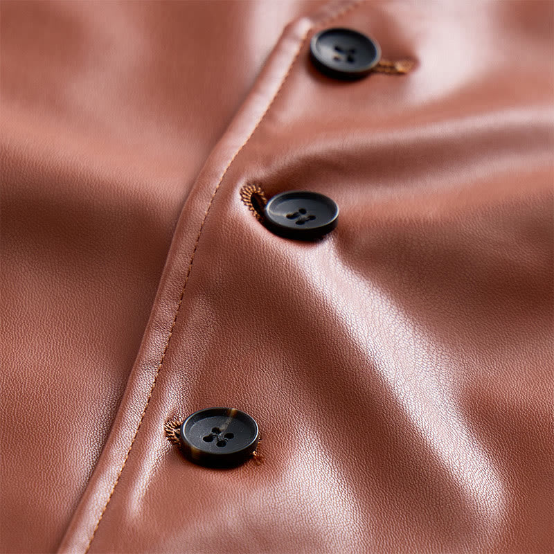 Gilet de costume en cuir pour homme, style western intemporel - image 7