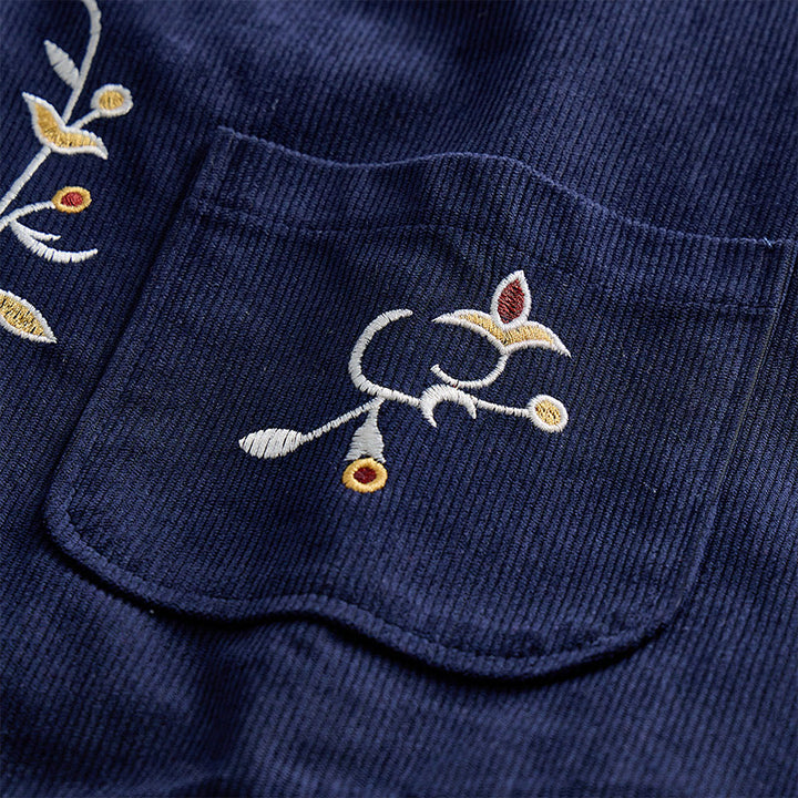 Gilet de costume élégant pour homme, brodé de motifs floraux et de vigne - image 8