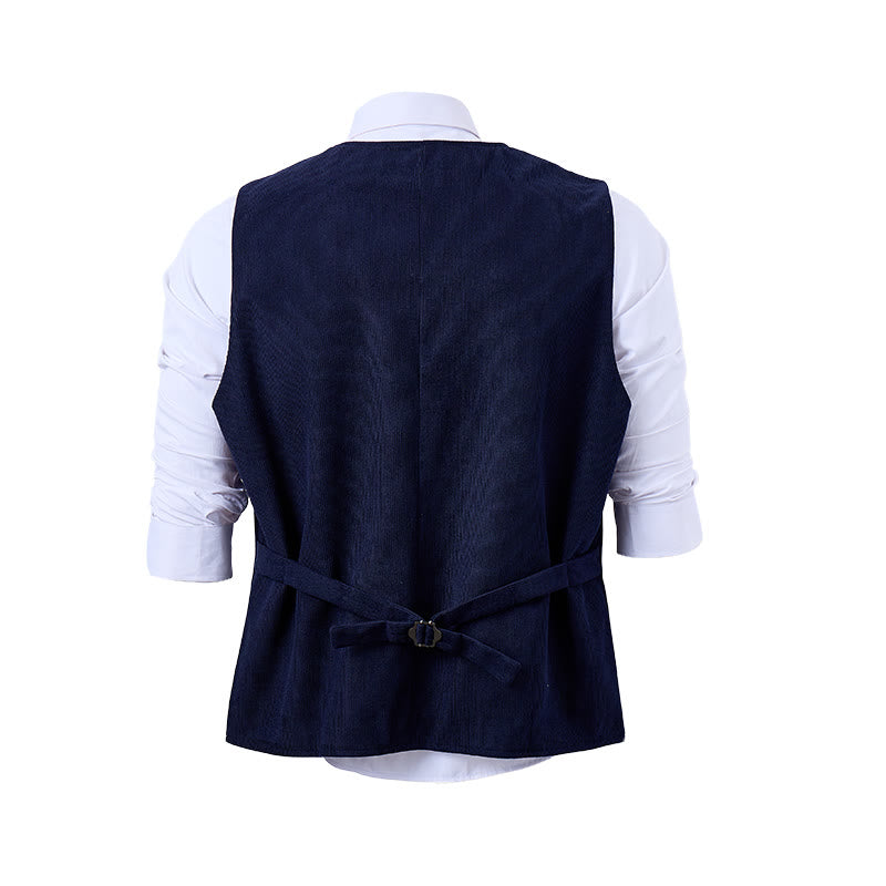 Gilet de costume élégant pour homme, brodé de motifs floraux et de vigne - image 12