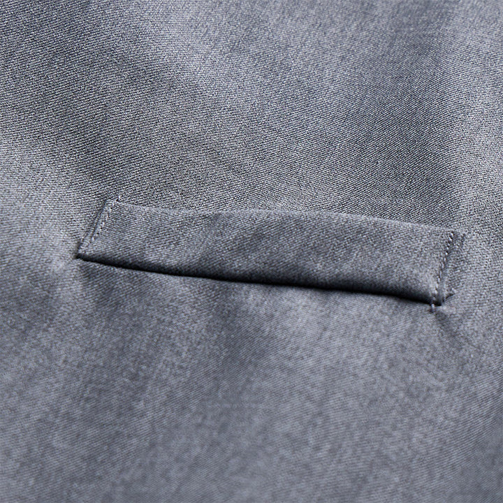 Gilet de costume formel pour homme, coupe moderne et asymétrique, à revers. - image 7