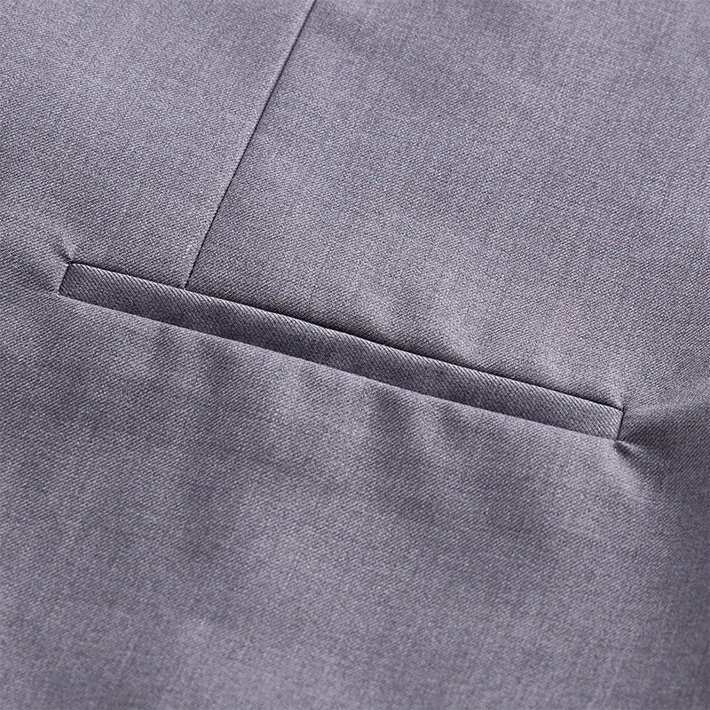 Gilet de costume croisé pour homme, couleur unie - image 19
