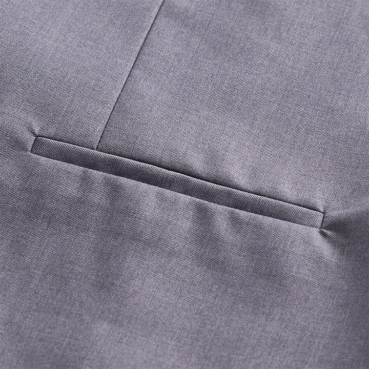 Gilet de costume croisé pour homme, couleur unie - image 19