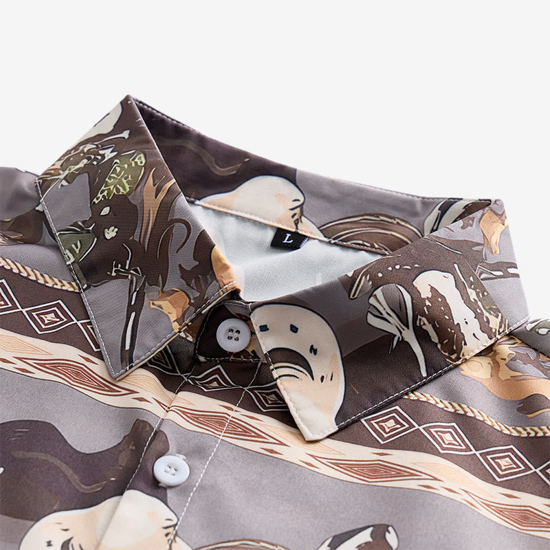 Chemise homme style western désert à motifs tribaux - image 5