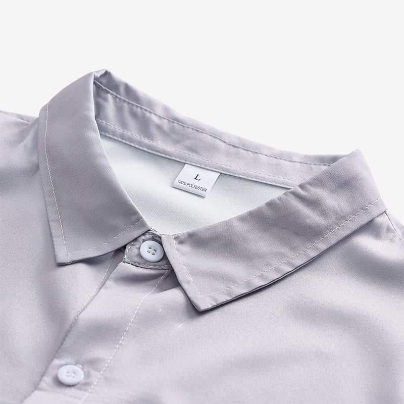 Chemise western classique pour homme, noire et grise, à imprimé tête de taureau - image 4