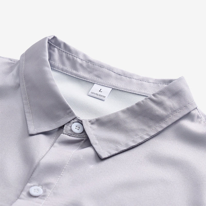 Chemise western classique pour homme, noire et grise, à imprimé tête de taureau - image 4