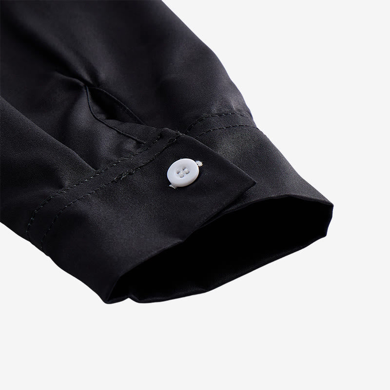 Chemise western classique pour homme, noire et grise, à imprimé tête de taureau - image 8