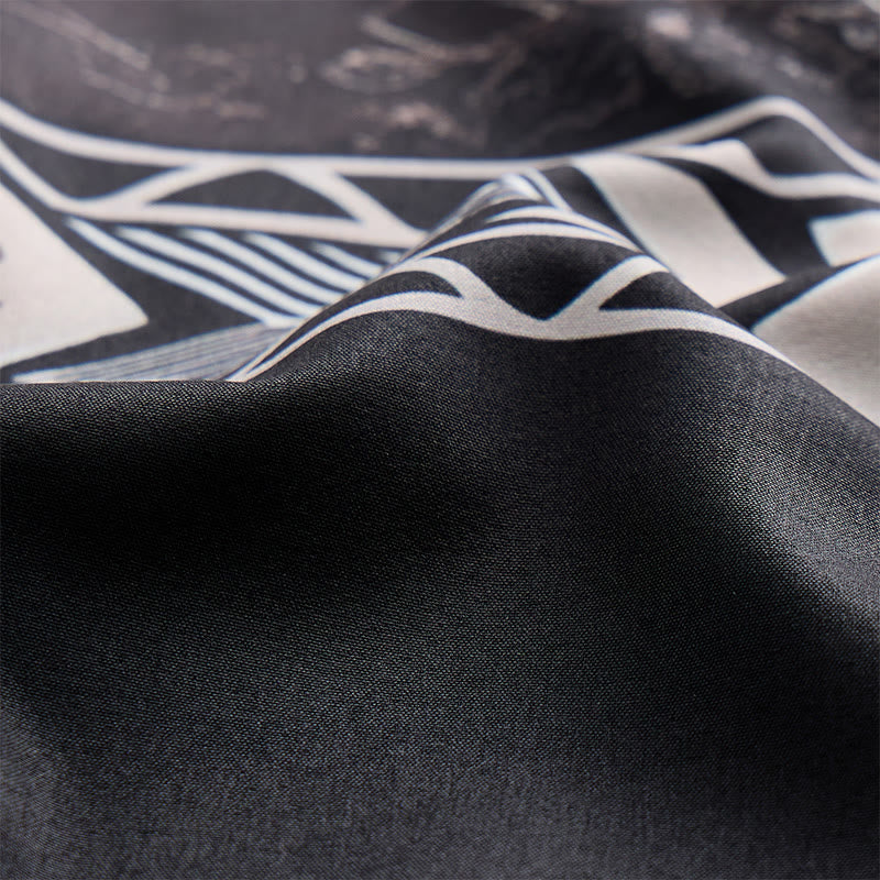 Chemise homme à imprimé géométrique aztèque bicolore du sud-ouest - image 6