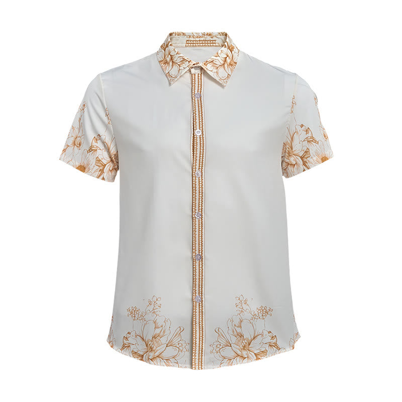 Chemise à imprimé floral baroque pour gentleman moderne - image 9
