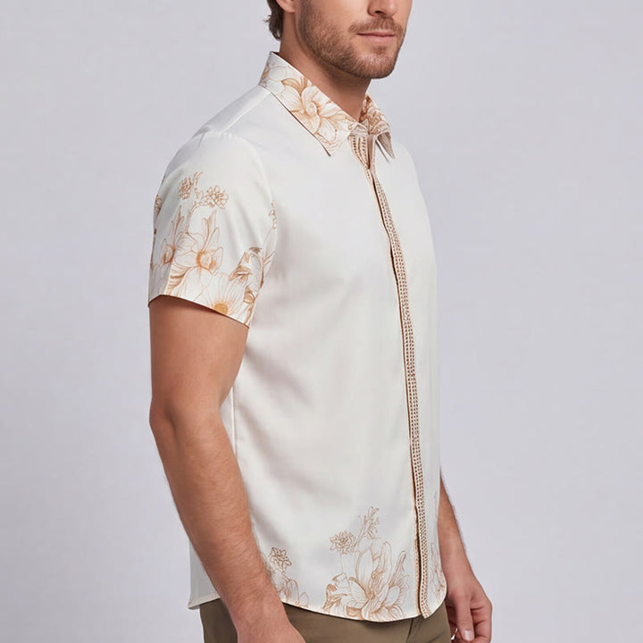 Chemise à imprimé floral baroque pour gentleman moderne - image 3