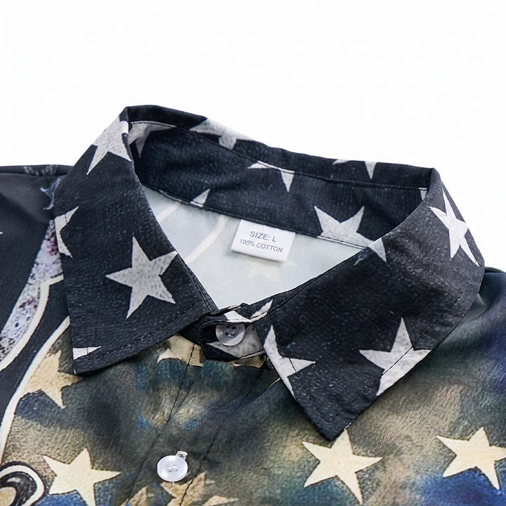 Chemise drapeau américain patriotique à motif aigle divisé - image 4