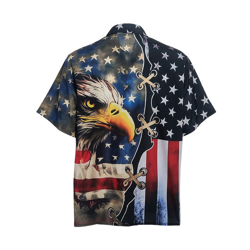 Chemise drapeau américain patriotique à motif aigle divisé - image 9