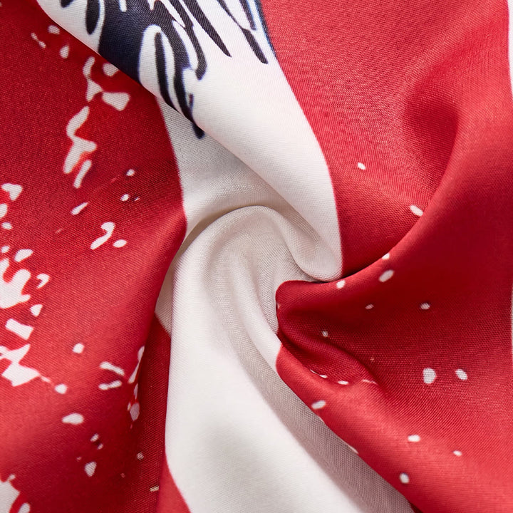 Chemise de plage tropicale patriotique avec drapeau américain et palmier - image 6