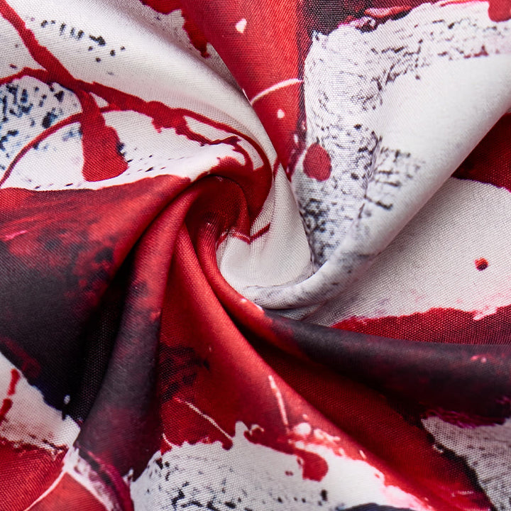 Chemise moderne imprimée avec le drapeau américain patriotique et des coups de pinceau artistiques - image 6