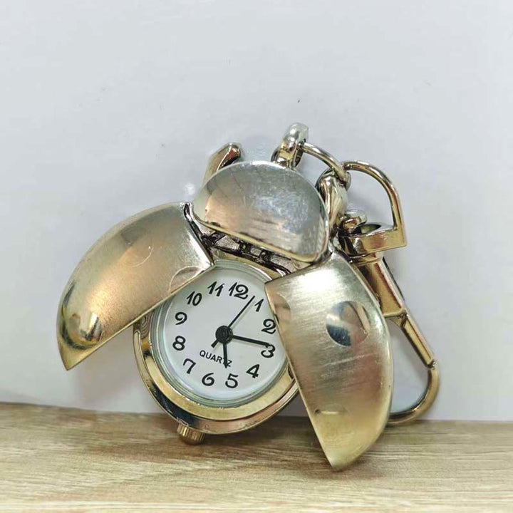 Montre de poche ancienne en forme de scarabée à ailes articulées - image 5
