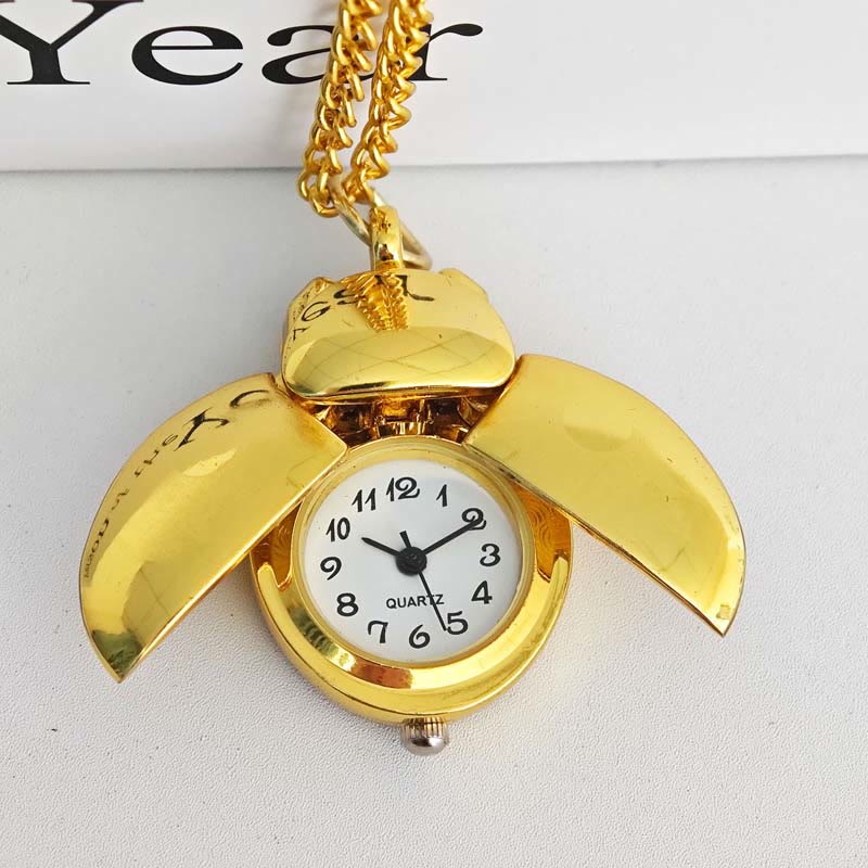 Montre de poche ancienne en forme de scarabée à ailes articulées - image 10