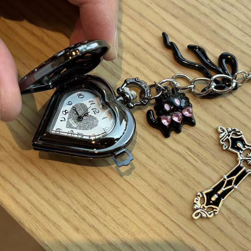 Montre de poche Coquette creuse décorative avec breloques - image 22