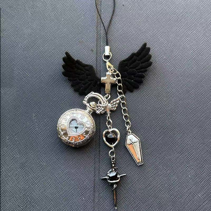 Montre de poche Coquette creuse décorative avec breloques - Style n° 8 - image 7
