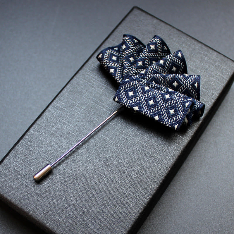 Insert pour épingle de revers et pochette 2 en 1 pour homme - Style n° 7 - image 9