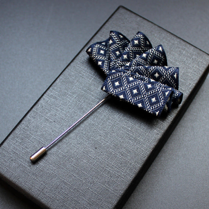 Insert pour épingle de revers et pochette 2 en 1 pour homme - Style n° 7 - image 9