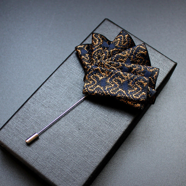 Insert pour épingle de revers et pochette 2 en 1 pour homme - Style n° 2 - image 4