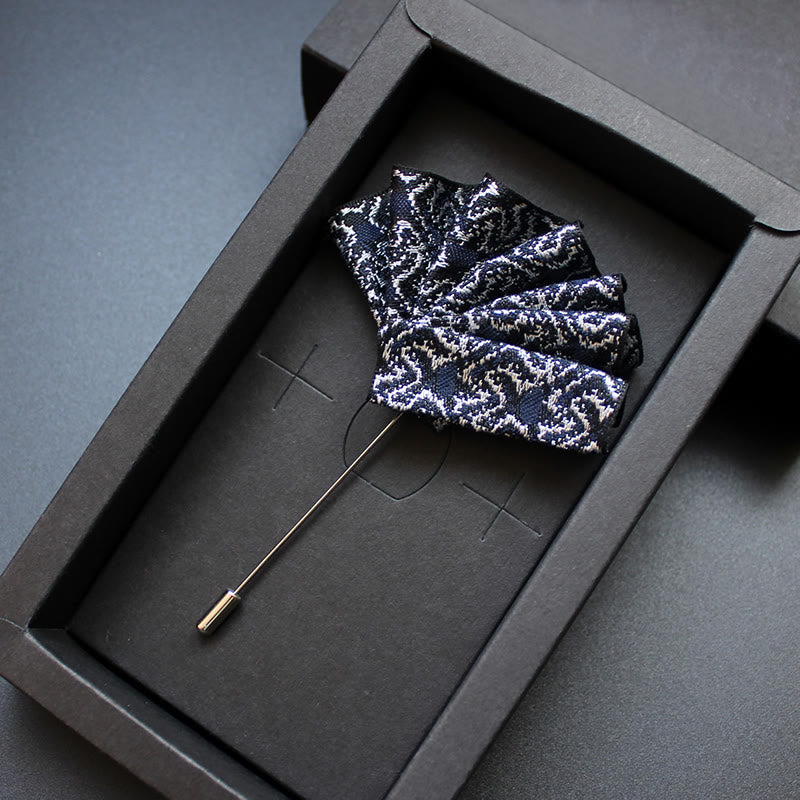 Insert pour épingle de revers et pochette 2 en 1 pour homme - Style n° 1 - image 1