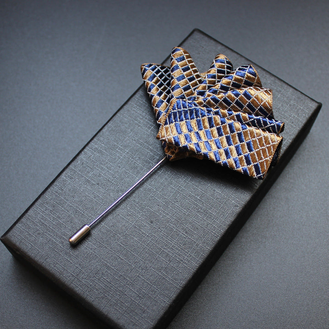 Insert pour épingle de revers et pochette 2 en 1 pour homme - Style n° 4 - image 6