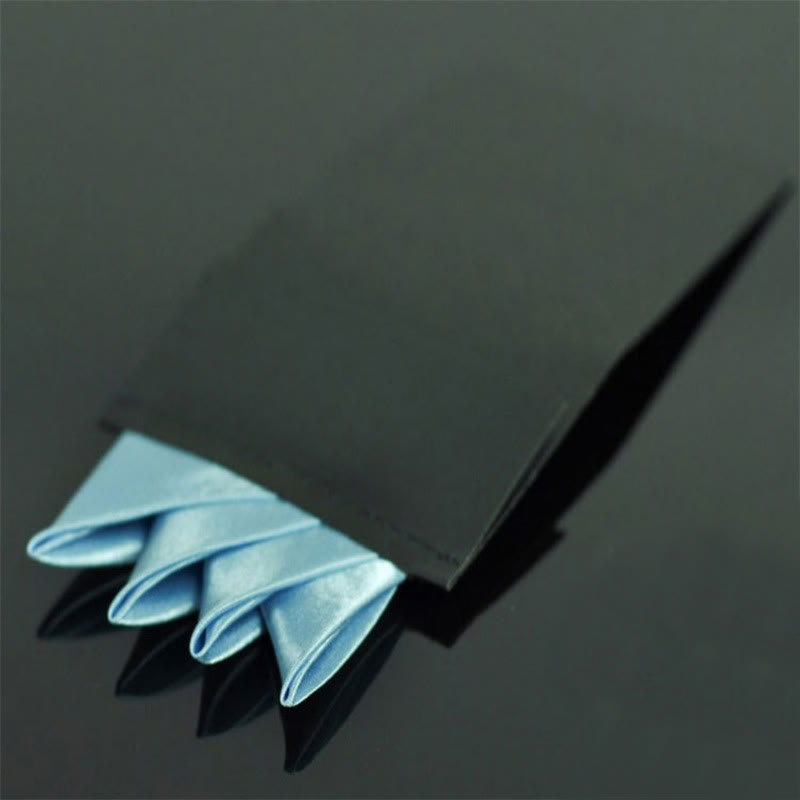 Insert de carte de poche pré-plié à couronne à quatre pointes - Bleu clair - image 2