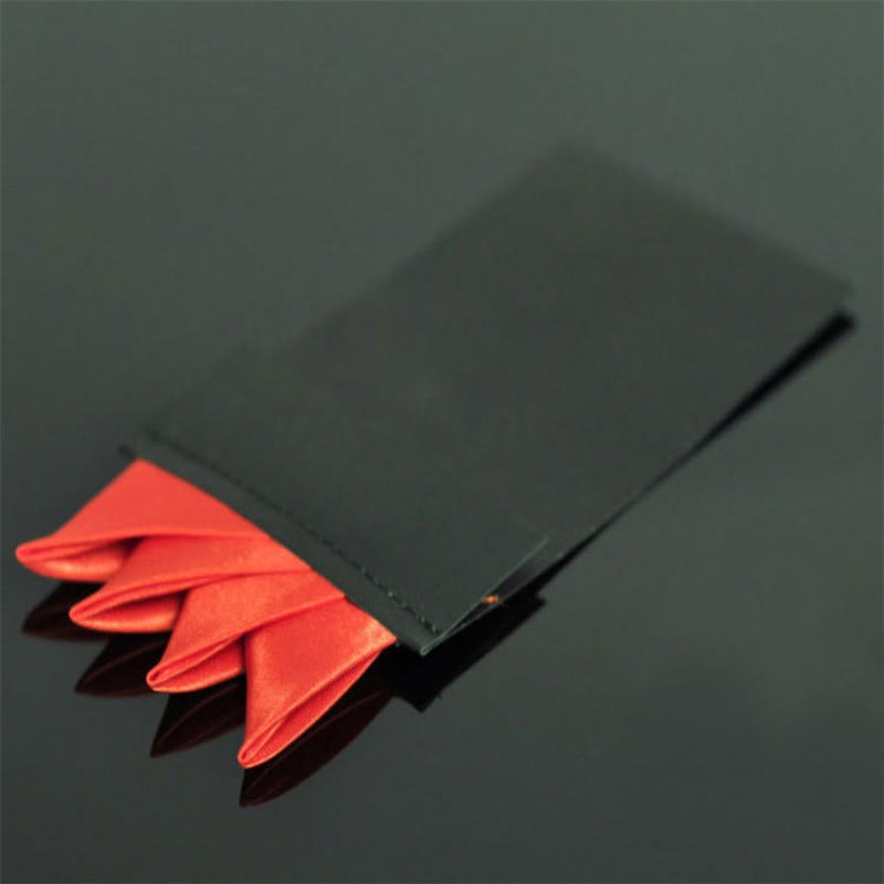 Insert de carte de poche pré-plié à couronne à quatre pointes - Orange foncé - image 4