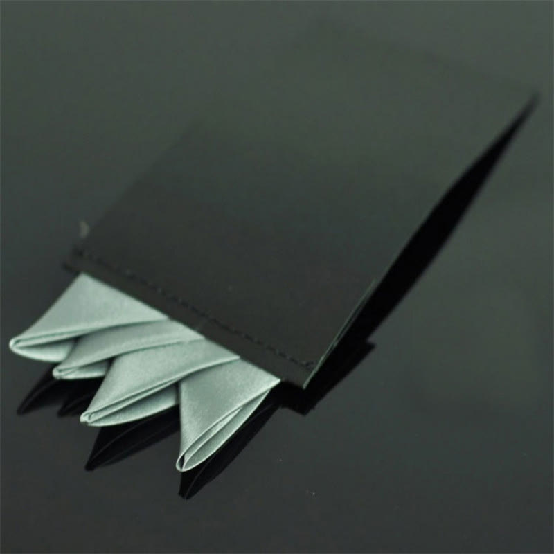 Insert de carte de poche pré-plié à couronne à quatre pointes - Gris clair - image 12
