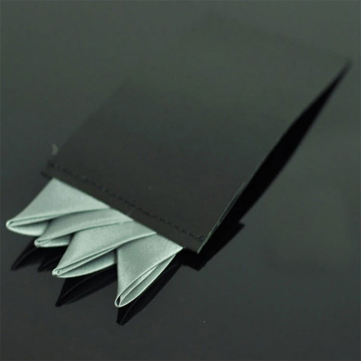 Insert de carte de poche pré-plié à couronne à quatre pointes - Gris clair - image 12
