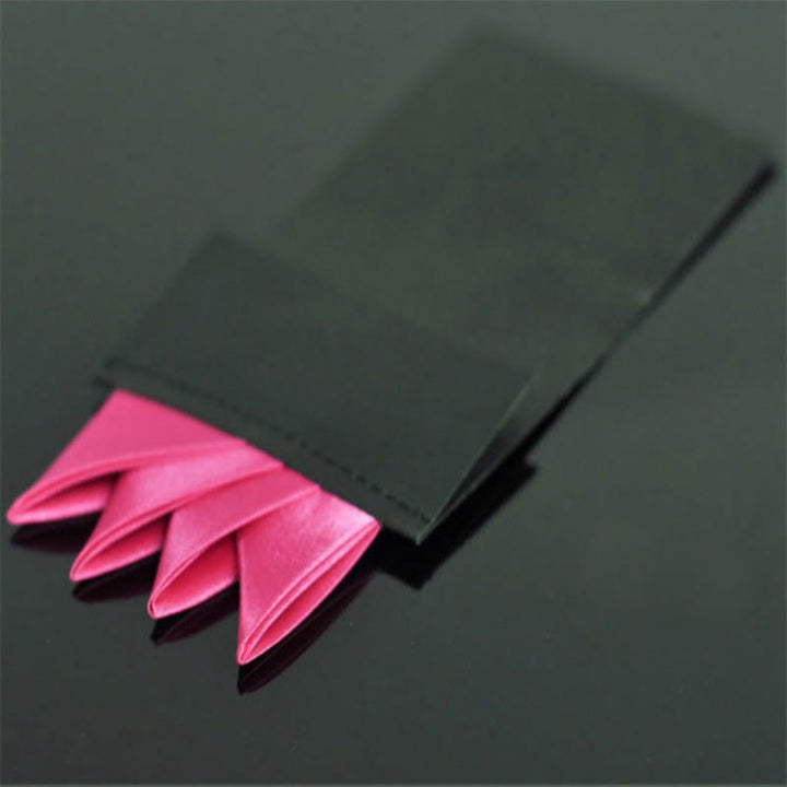 Insert de carte de poche pré-plié à couronne à quatre pointes - Rose vif - image 10