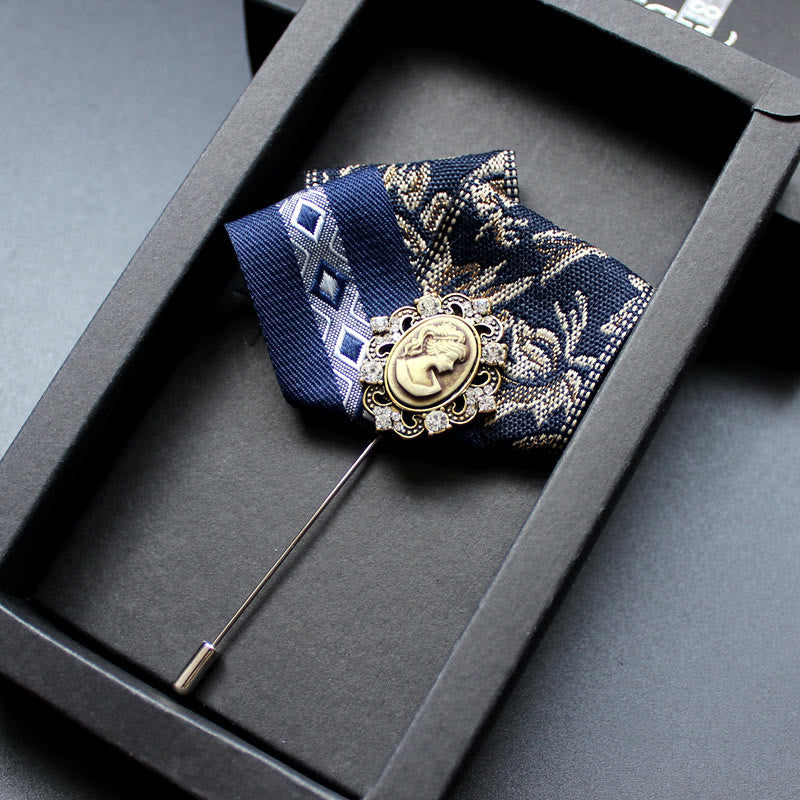Broche camée victorienne pour homme 2 en 1 avec insert pour pochette - Style n° 4 - image 5