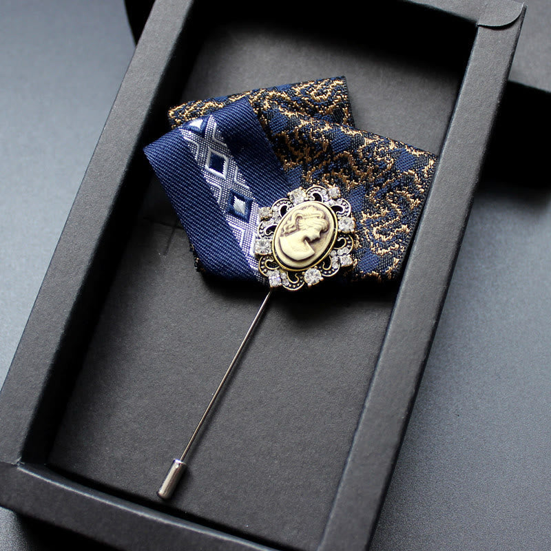 Broche camée victorienne pour homme 2 en 1 avec insert pour pochette - Style n° 6 - image 7