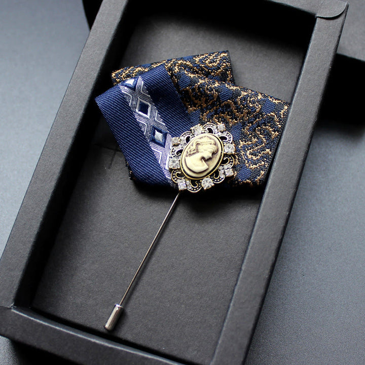 Broche camée victorienne pour homme 2 en 1 avec insert pour pochette - Style n° 6 - image 7