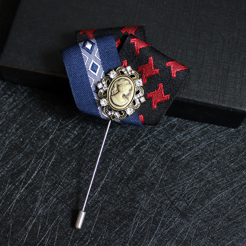 Broche camée victorienne pour homme 2 en 1 avec insert pour pochette - Style n° 19 - image 20