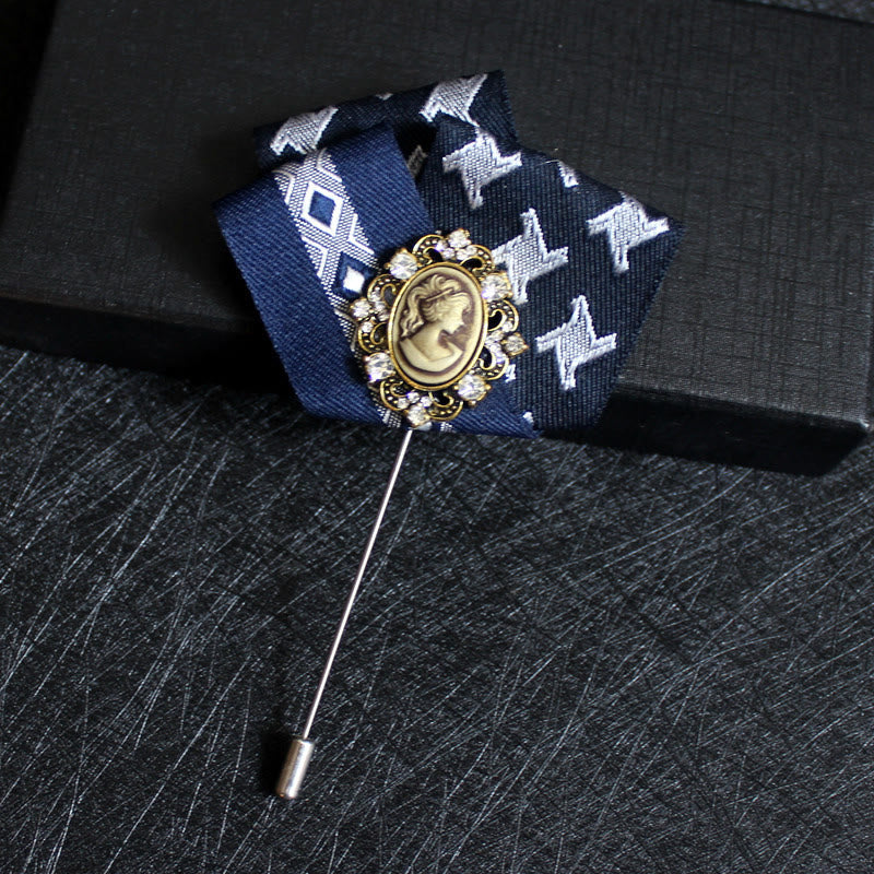 Broche camée victorienne pour homme 2 en 1 avec insert pour pochette - Style n° 20 - image 21