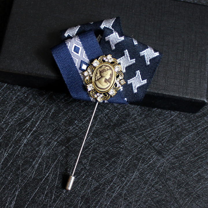 Broche camée victorienne pour homme 2 en 1 avec insert pour pochette - Style n° 20 - image 21