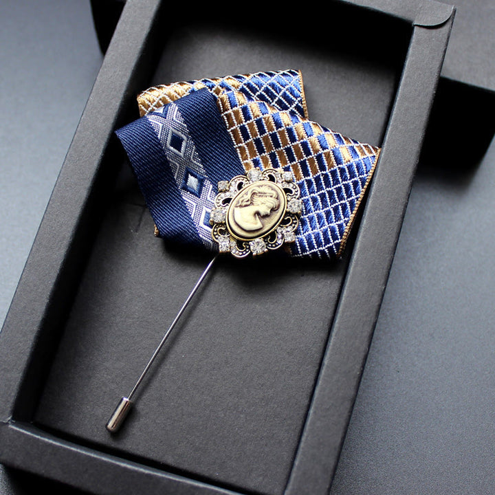 Broche camée victorienne pour homme 2 en 1 avec insert pour pochette - Style n° 10 - image 11