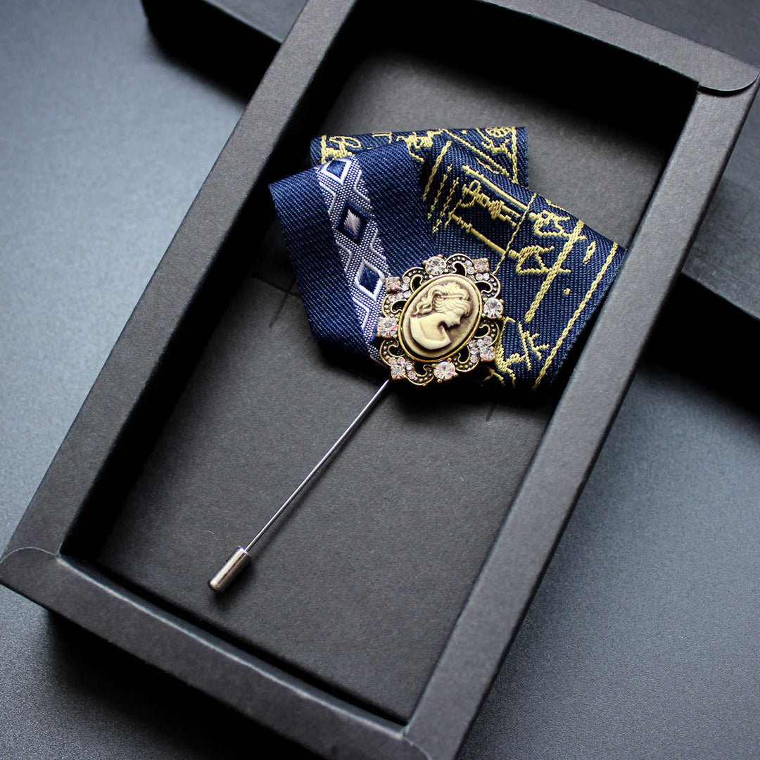 Broche camée victorienne pour homme 2 en 1 avec insert pour pochette - Style n° 3 - image 4