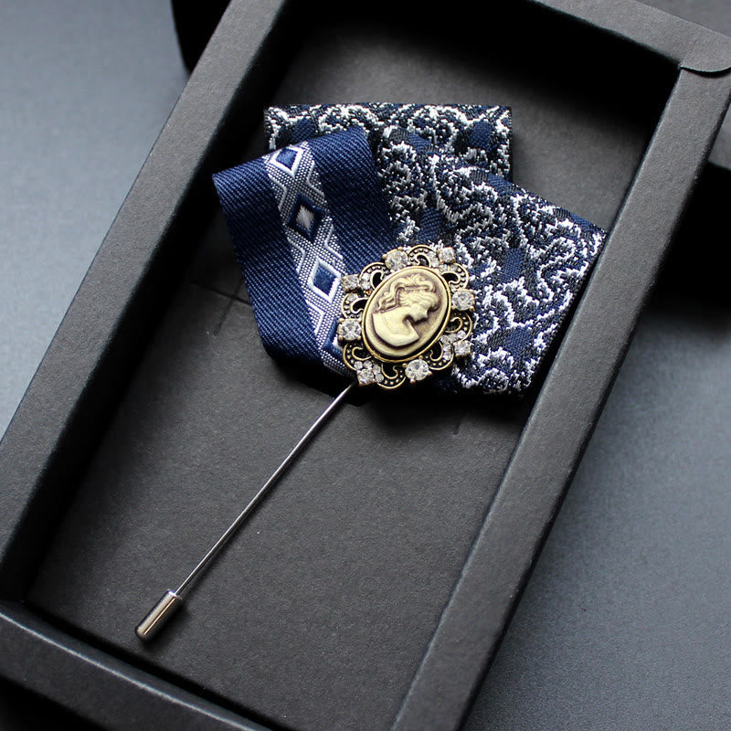 Broche camée victorienne pour homme 2 en 1 avec insert pour pochette - Style n° 5 - image 6