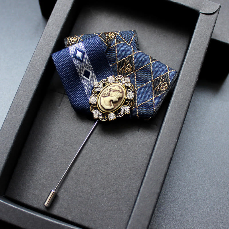 Broche camée victorienne pour homme 2 en 1 avec insert pour pochette - Style n° 12 - image 13