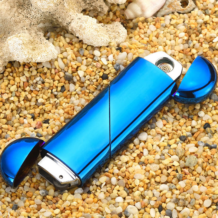 Briquet électronique et à butane pliable en forme de cœur 2 en 1 - image 3