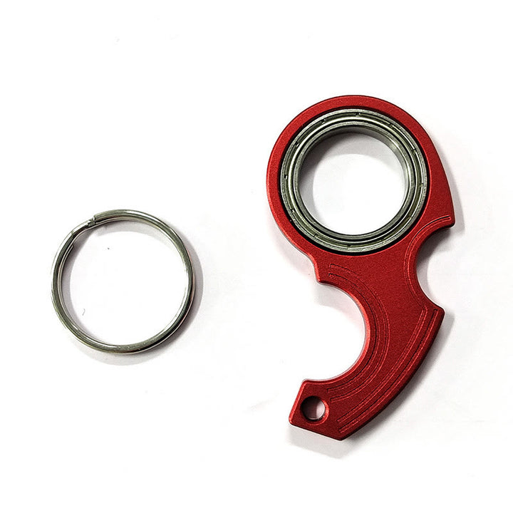 Porte-clés fidget spinner EDC Gear pour soulager l'anxiété - Rouge - image 3