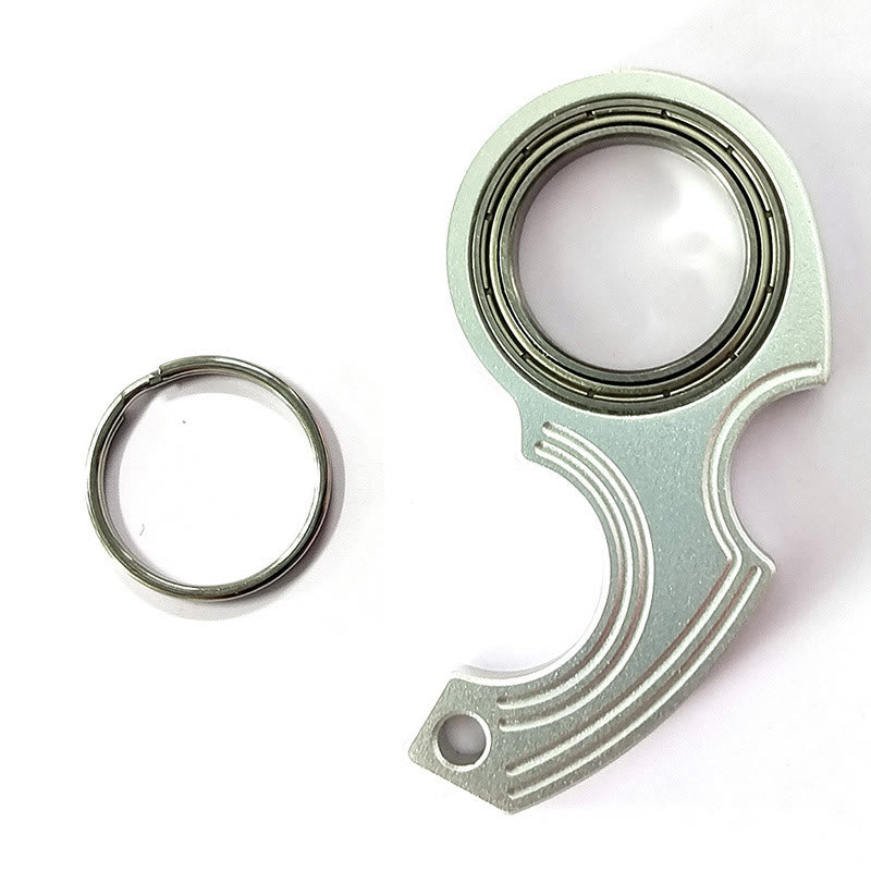 Porte-clés fidget spinner EDC Gear pour soulager l'anxiété - Argent - image 4