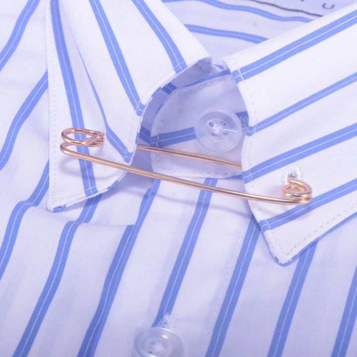 Épingle de sûreté accessoire pour col de chemise habillée - Or rose - image 5