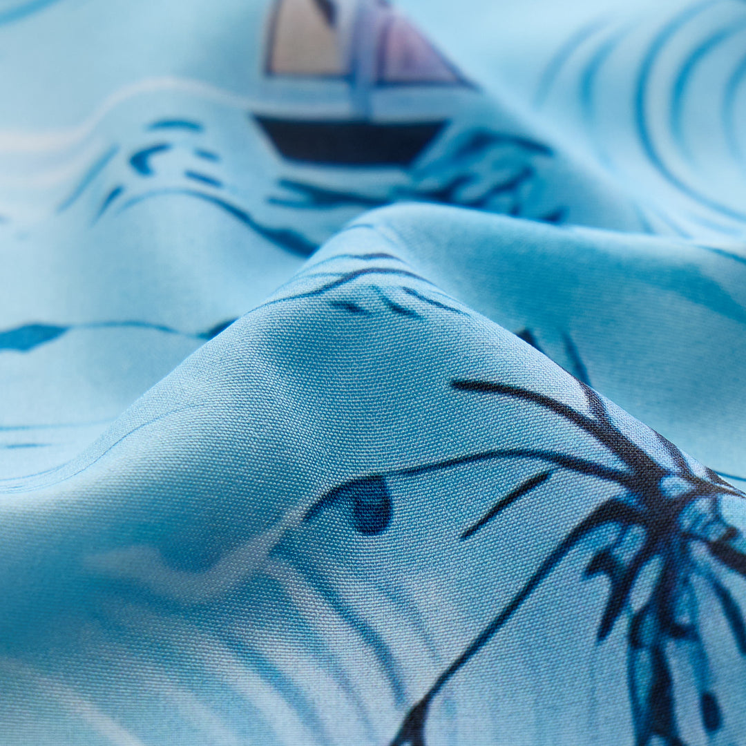 Chemise à boutons pour homme avec imprimé hawaïen sur le thème des vacances à la plage - image 6