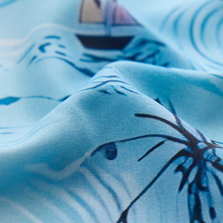 Chemise à boutons pour homme avec imprimé hawaïen sur le thème des vacances à la plage - image 6