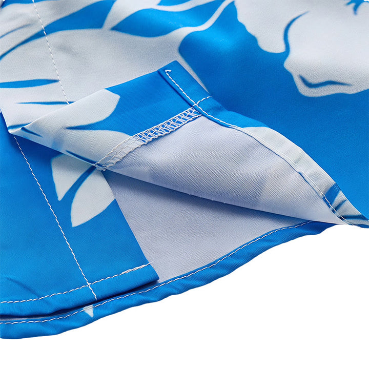 Chemise décontractée à imprimé floral et feuilles pour homme, idéale pour les vacances d'été. - image 7