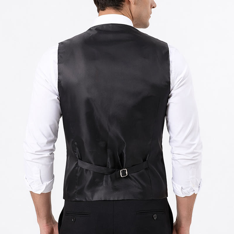 Gilet de costume homme à motif cachemire, style polyvalent, ensemble 4 en 1 - image 3